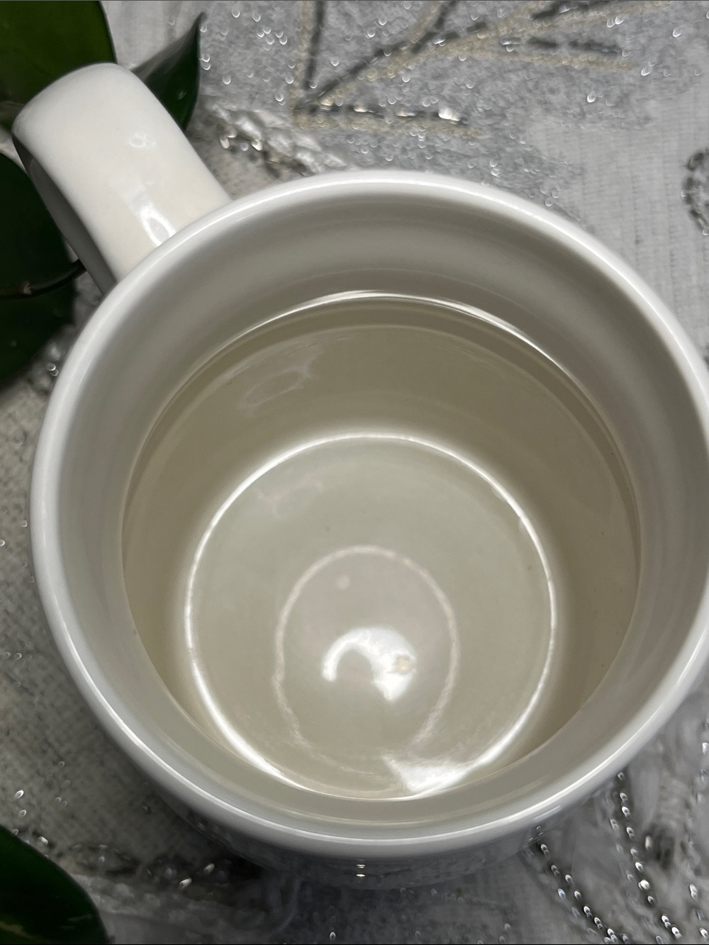 Starbucks White Ceramic Travel Mug with Black Rim and Stainless Base - Picture 7 of 7